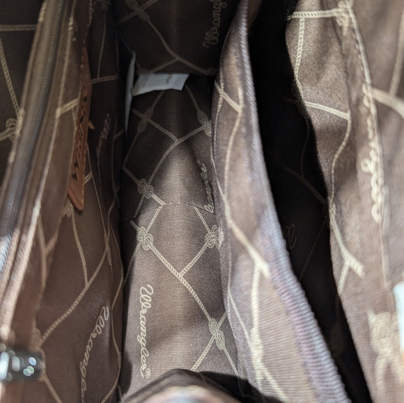 Women's Wrangler Aztec Boho Shoulder Tote Bag Purse NWT - Picture 8 of 11